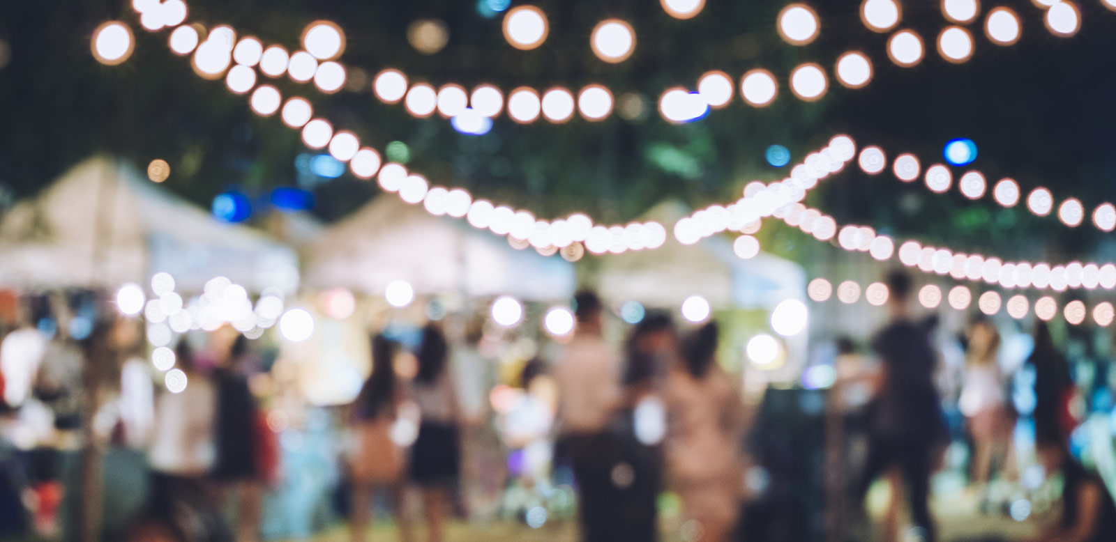 Bokeh photo of outdoor event